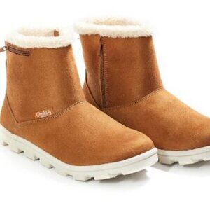 NEW! NWT Tony Little Cheeks Fit Body Sport Boots Chestnut Size 11 "UGG Style"